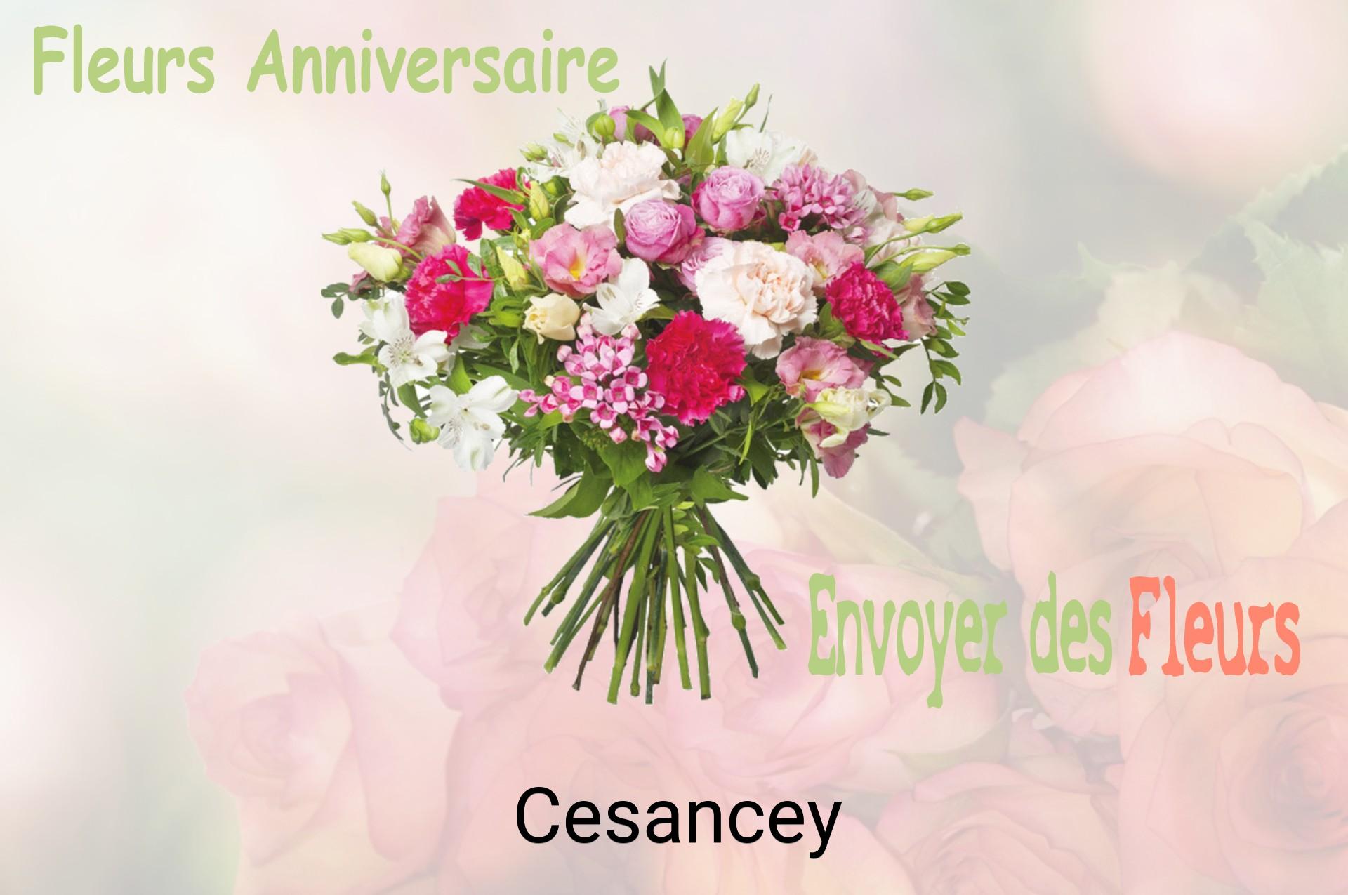 Bouquet de fleurs d’anniversaire livré à Cesancey