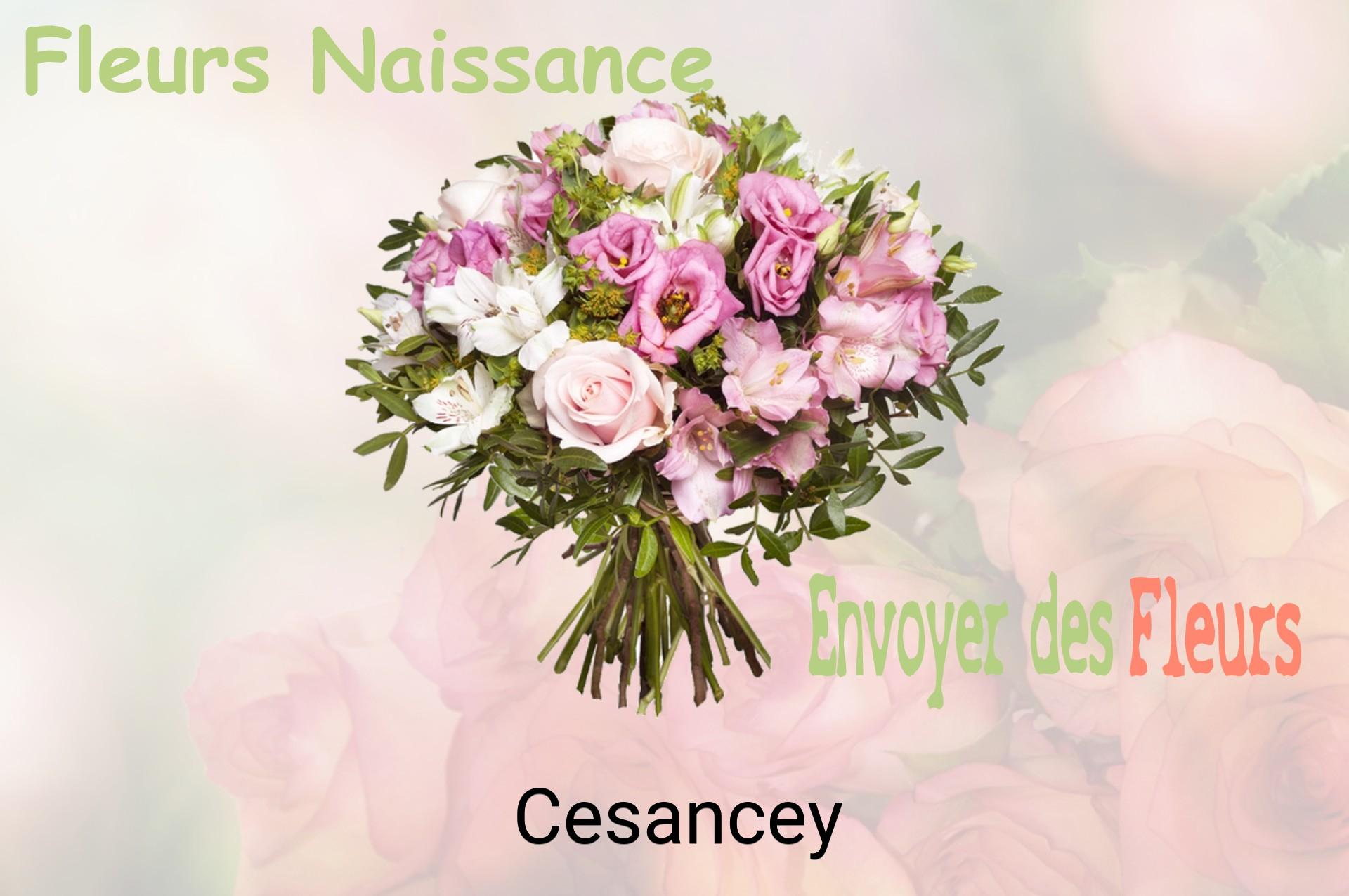 Bouquet de fleurs de naissance livré à Cesancey